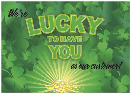 Select a verse or write your own. We're Lucky to Have You Card D4090D-Y